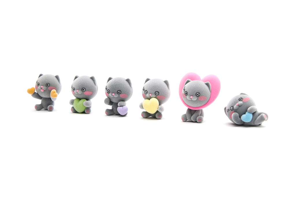 CATXMAN 'LOVE' SERIES FLOCKING FIGURES BLIND BOX (BOX SET 6 PIECES)