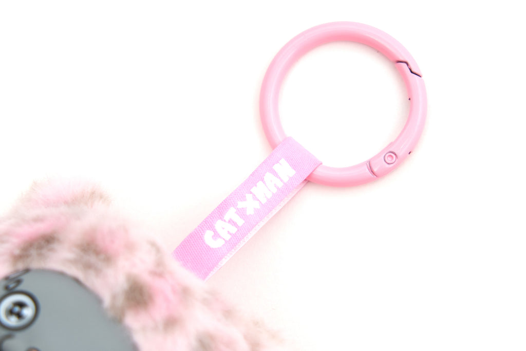 CATXMAN IN PINK LEOPARD COSTUME KEY HOLDER