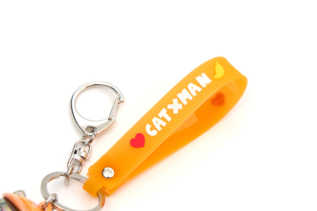 CATXMAN STANDING POST KEY HOLDER (ORANGE)