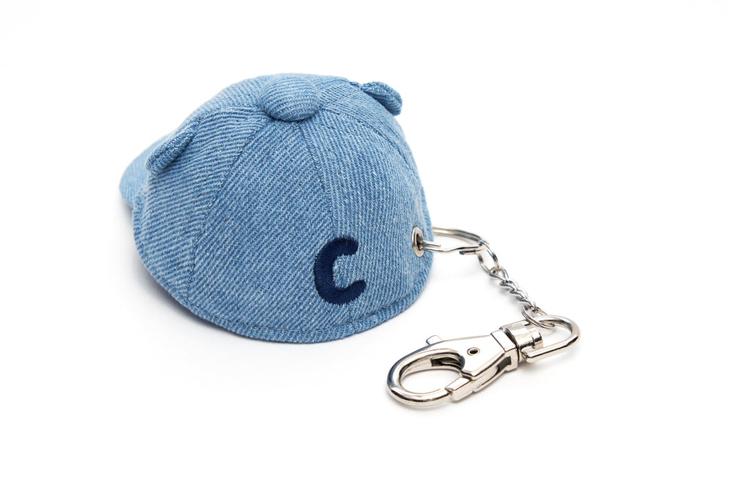 CATXMAN MINI DENIM CAP KEY HOLDER