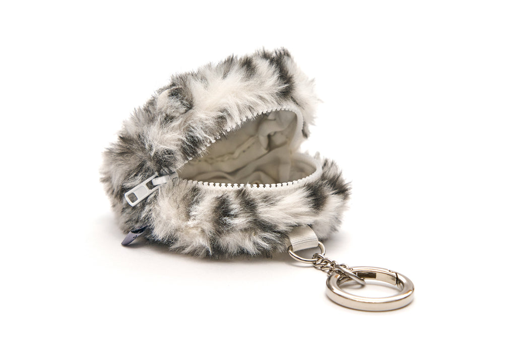 CATXMAN LEOPARD PRINT COINS BAG (BLACK & WHITE)