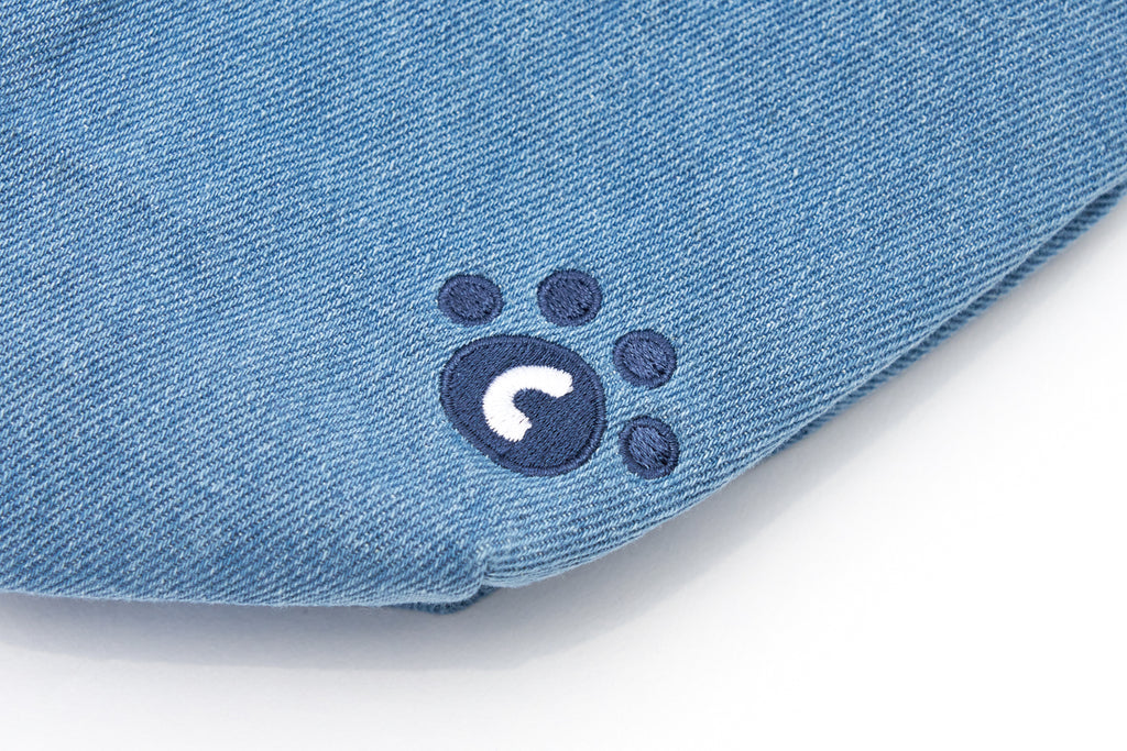 CATXMAN DENIM FLOWER TOTE BAG
