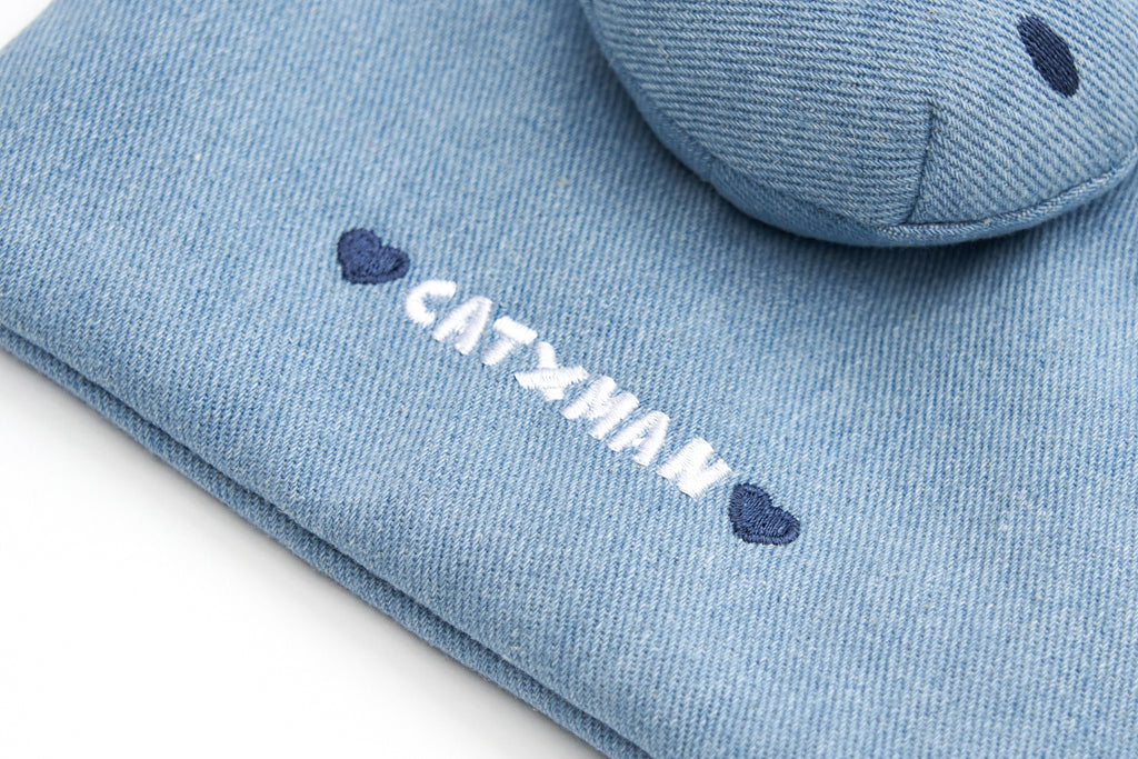 CATXMAN DRAW STRING DENIM BAG