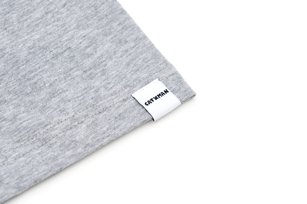 CATXMAN DENIM COSTUME GREY CREW NECK TEE